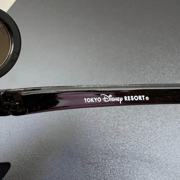 Tokyo Disney Mickey-Style Round Sunglasses in Black and Brown Lenses - Picture 2 of 5